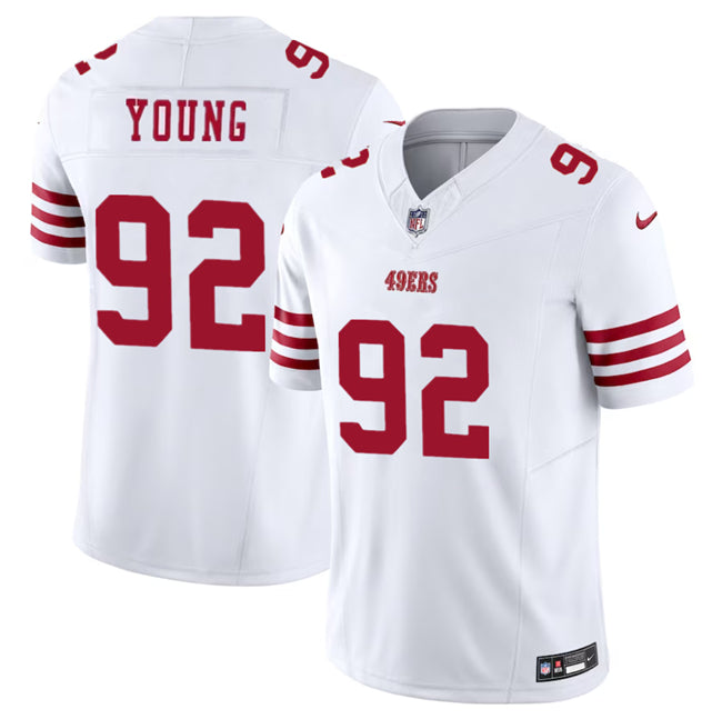 Chase Young San Francisco 49ers white FUSE jersey