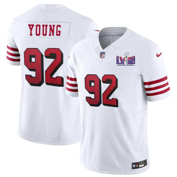Chase Young San Francisco 49ers white FUSE jersey