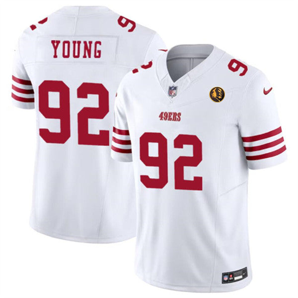 Chase Young San Francisco 49ers white FUSE jersey