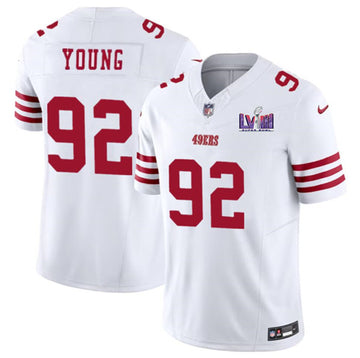 Chase Young San Francisco 49ers white FUSE jersey