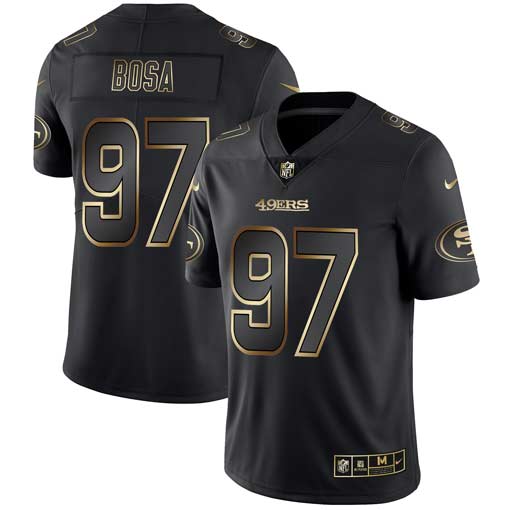 Nick Bosa San Francisco 49ers black jersey