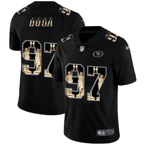 Nick Bosa San Francisco 49ers black jersey