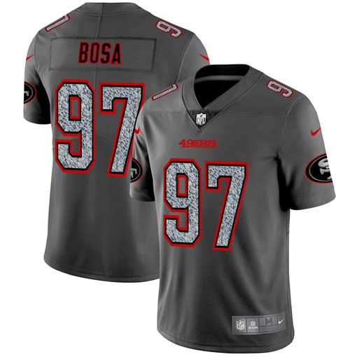 Nick Bosa San Francisco 49ers gray Fashion Static jersey