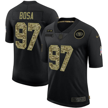 Nick Bosa San Francisco 49ers black Salute To Service jersey