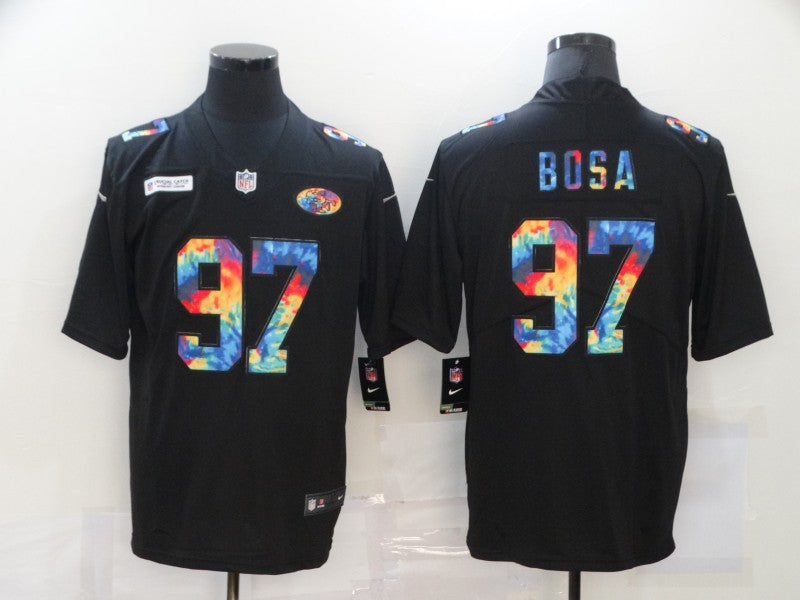 Nick Bosa San Francisco 49ers black jersey