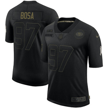 Nick Bosa San Francisco 49ers black Salute To Service jersey