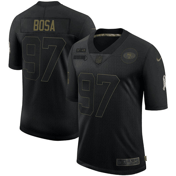 Nick Bosa San Francisco 49ers black Salute To Service jersey