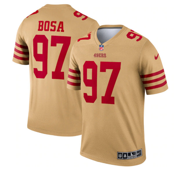 Nick Bosa San Francisco 49ers gold Inverted Legend jersey