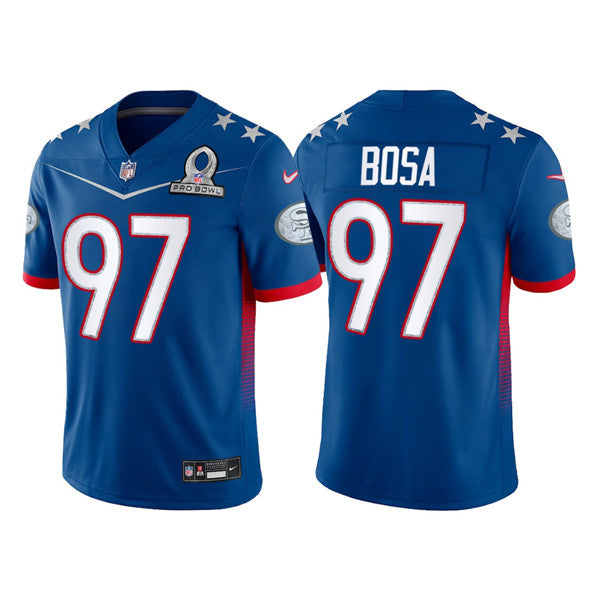 Nick Bosa San Francisco 49ers royal jersey