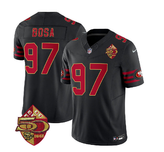 Nick Bosa San Francisco 49ers black FUSE jersey