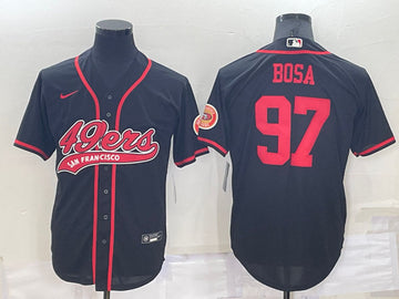 Nick Bosa San Francisco 49ers black jersey