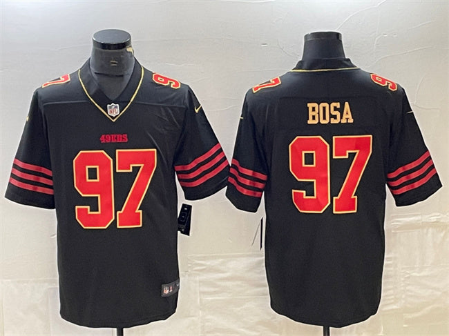 Nick Bosa San Francisco 49ers black jersey