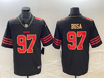 Nick Bosa San Francisco 49ers black jersey