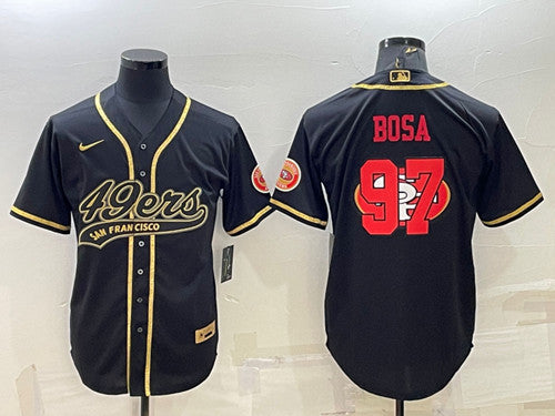 Nick Bosa San Francisco 49ers black jersey