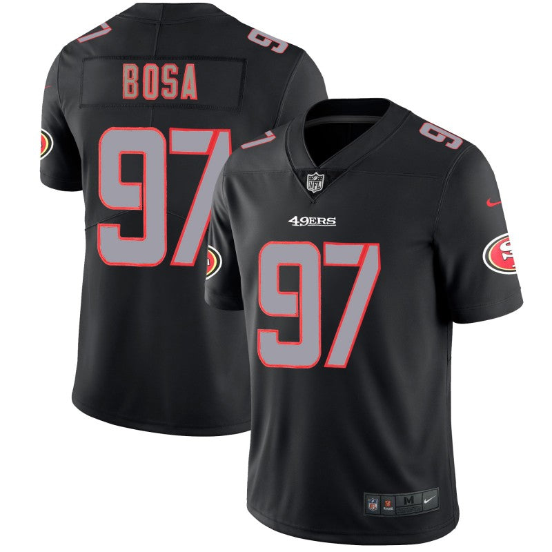 Nick Bosa San Francisco 49ers black jersey