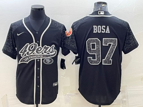 Nick Bosa San Francisco 49ers black jersey
