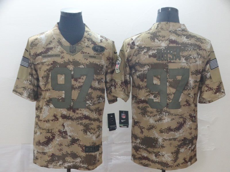 Nick Bosa San Francisco 49ers camo Salute To Service jersey