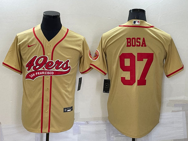 Nick Bosa San Francisco 49ers gold jersey