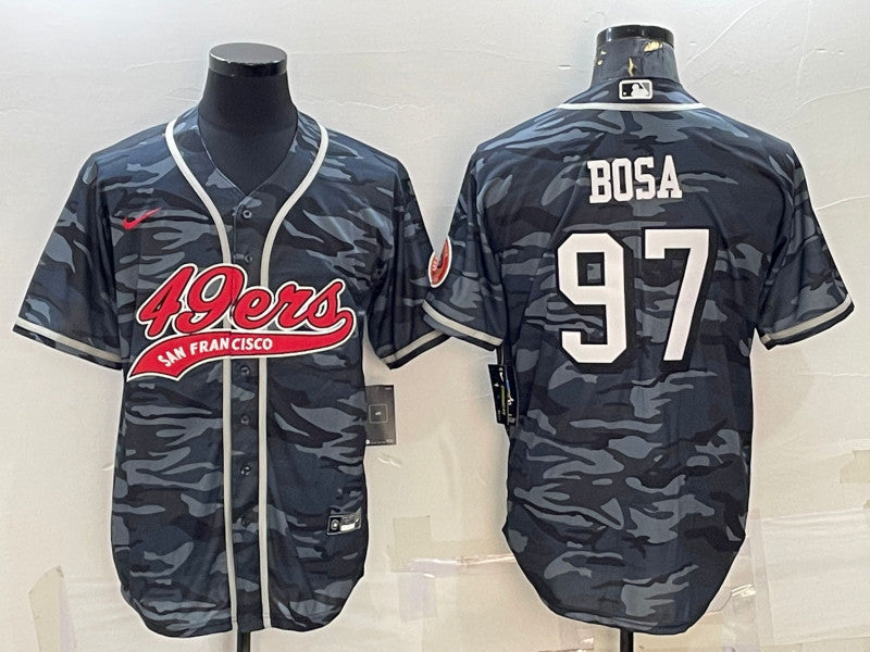 Nick Bosa San Francisco 49ers gray Camo jersey