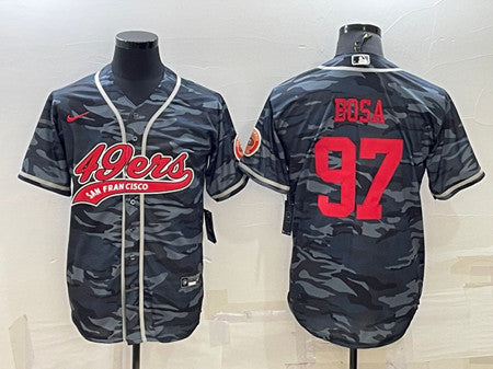 Nick Bosa San Francisco 49ers gray Camo jersey