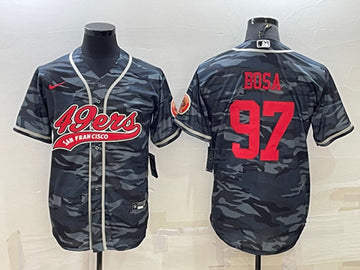 Nick Bosa San Francisco 49ers gray Camo jersey