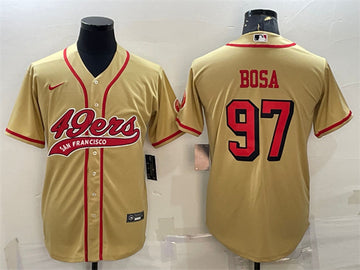 Nick Bosa New San Francisco 49ers gold jersey