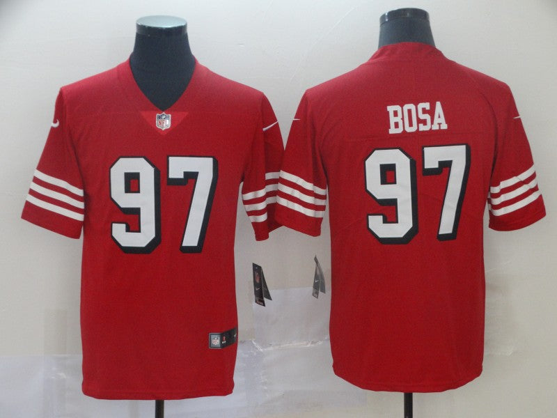 Nick Bosa New San Francisco 49ers red Color Rush jersey