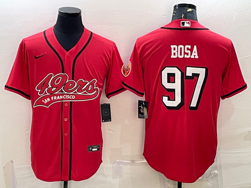 Nick Bosa New San Francisco 49ers red jersey