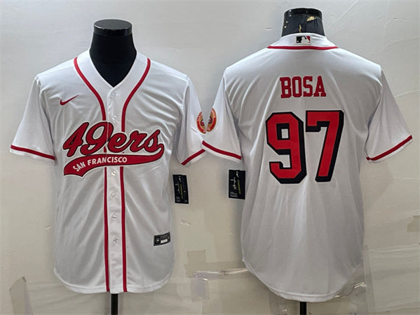 Nick Bosa New San Francisco 49ers white jersey