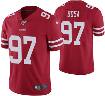 Nick Bosa San Francisco 49ers red jersey