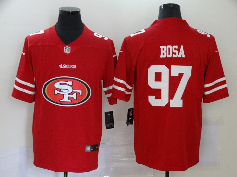 Nick Bosa San Francisco 49ers red jersey