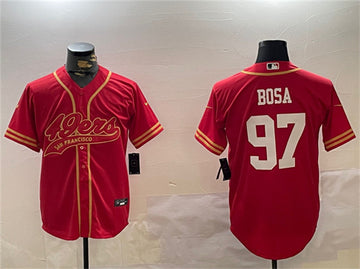 Nick Bosa San Francisco 49ers red jersey