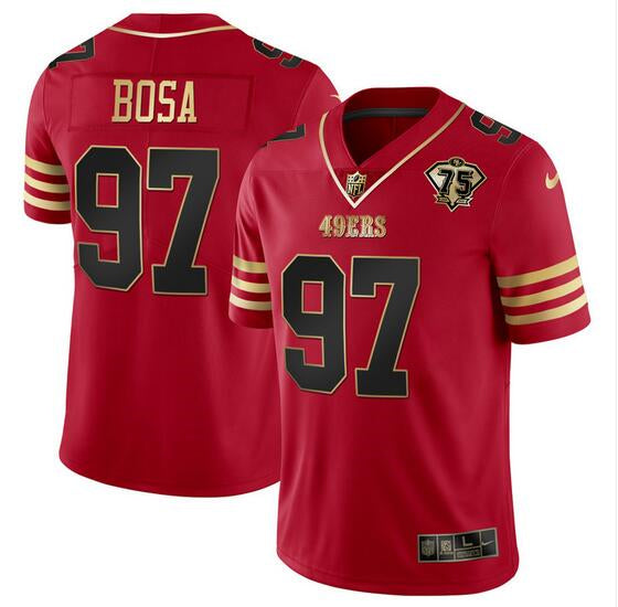 Nick Bosa San Francisco 49ers red jersey