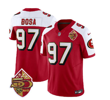 Nick Bosa San Francisco 49ers red-white FUSE jersey