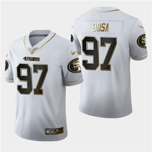 Nick Bosa San Francisco 49ers white jersey