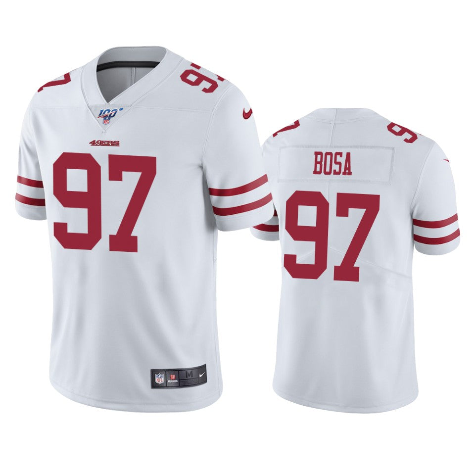 Nick Bosa San Francisco 49ers white jersey