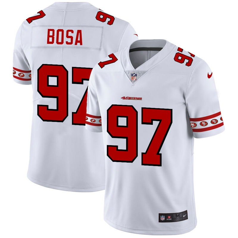 Nick Bosa San Francisco 49ers white jersey