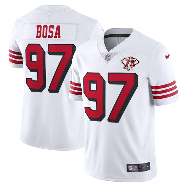 Nick Bosa San Francisco 49ers white jersey