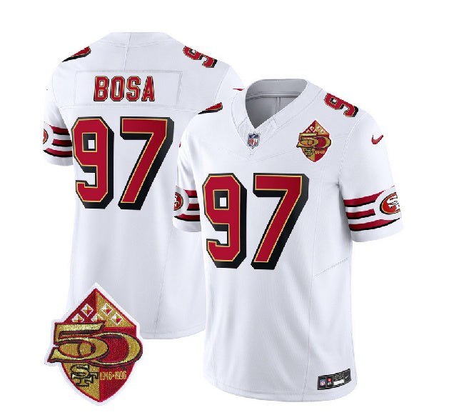 Nick Bosa San Francisco 49ers white FUSE jersey