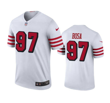 Nick Bosa San Francisco 49ers white Color Rush jersey