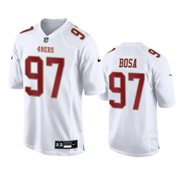 Nick Bosa San Francisco 49ers white Game jersey