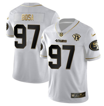 Nick Bosa San Francisco 49ers white jersey
