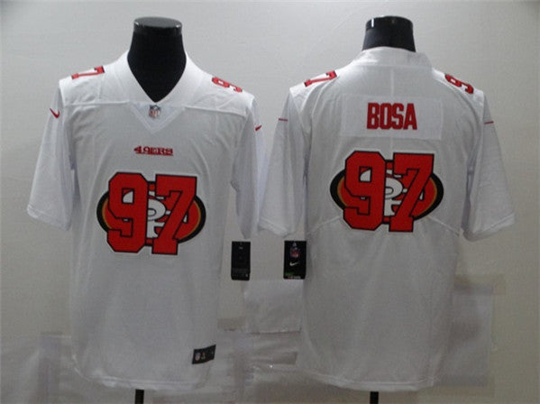 Nick Bosa San Francisco 49ers white Shadow jersey