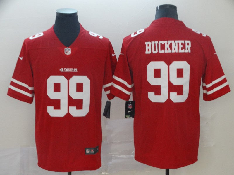 DeForest Buckner San Francisco 49ers red jersey