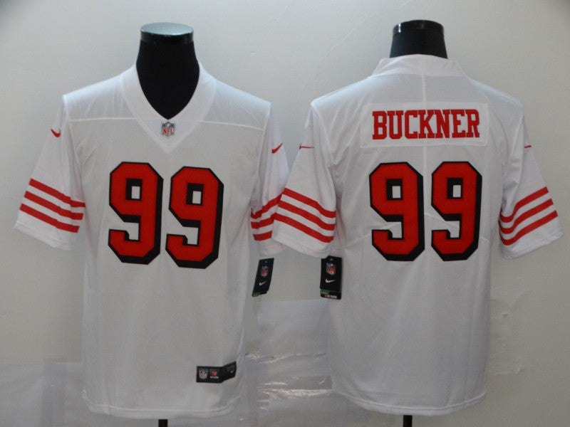 DeForest Buckner San Francisco 49ers white Color Rush jersey