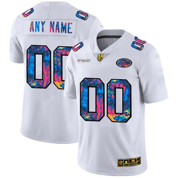 Custom San Francisco 49ers white jersey