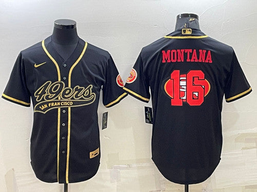 Custom San Francisco 49ers black jersey