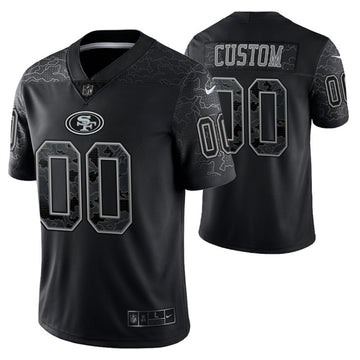 Custom San Francisco 49ers black jersey