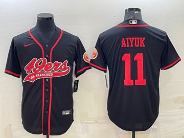 Custom San Francisco 49ers black jersey