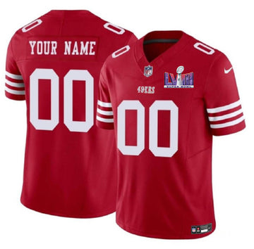 Custom San Francisco 49ers red FUSE jersey
